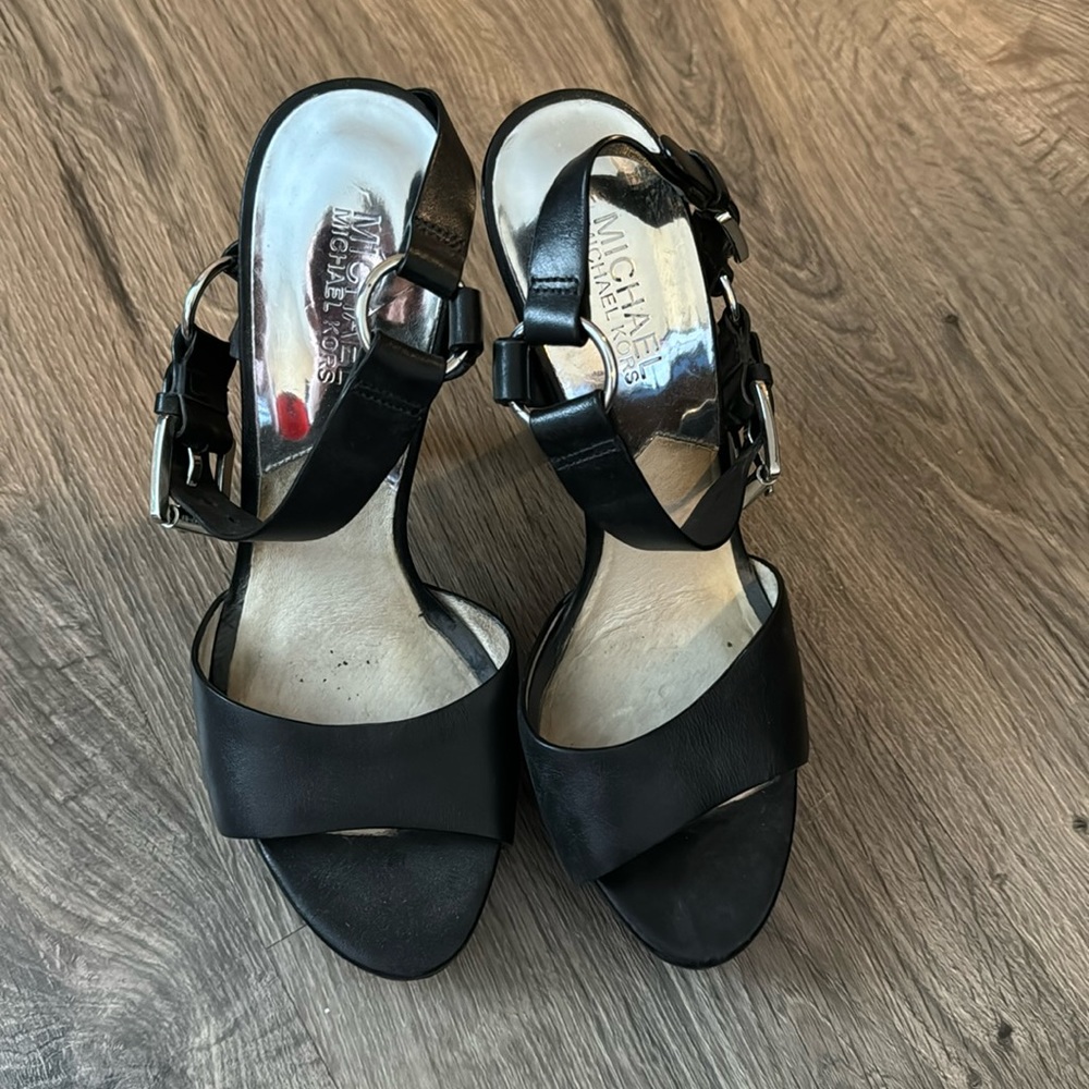 Michael Kors heels, leather